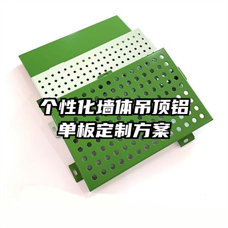個性化墻體吊頂鋁單板定制方案
