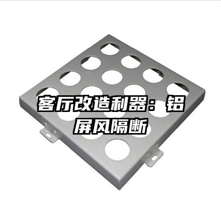 客廳改造利器：鋁屏風隔斷
