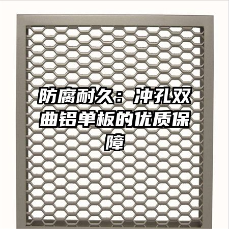 防腐耐久：沖孔雙曲鋁單板的優(yōu)質保障