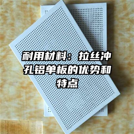 耐用材料：拉絲沖孔鋁單板的優(yōu)勢和特點